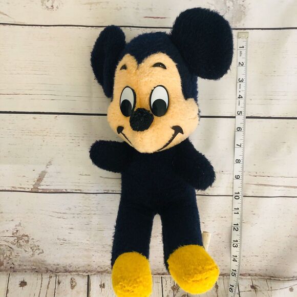 Vintage  Mickey Minnie Hippo Pluto Walt Disney Characters Plush Toy Stuffed - Picture 12 of 12